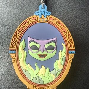 Disney Villain Mirror Keychain in Purple, Green, Gold, Blue